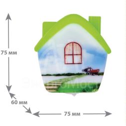 Светильник светодиодный NL-173 &amp;quot;Домик&amp;quot; ночник с выкл. 220В Camelion 12529