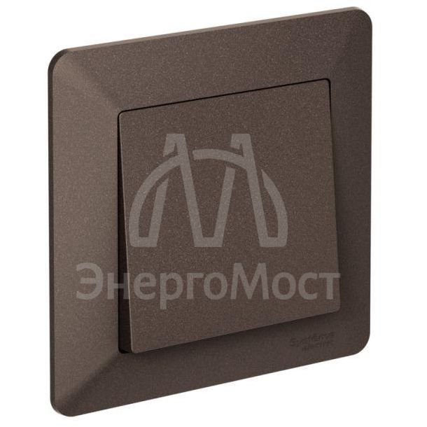 Рамка 1-м AtlasDesign Air мокко/дым. черн. SE ATN220601