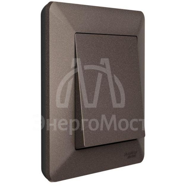 Рамка 1-м AtlasDesign Air мокко/дым. черн. SE ATN220601