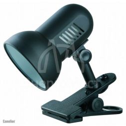 Светильник H-035 черн. прищепка метал. 220В 60Вт Camelion 7197