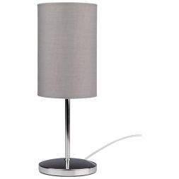 Светильник настольный JH3-01-gy E14 IP20 110х110х310мм метал.; ткань; PVC-пластик сер. JazzWay 5062368