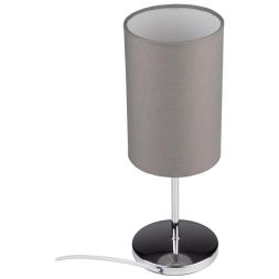 Светильник настольный JH3-01-gy E14 IP20 110х110х310мм метал.; ткань; PVC-пластик сер. JazzWay 5062368