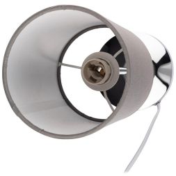 Светильник настольный JH3-01-gy E14 IP20 110х110х310мм метал.; ткань; PVC-пластик сер. JazzWay 5062368