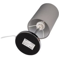 Светильник настольный JH3-01-gy E14 IP20 110х110х310мм метал.; ткань; PVC-пластик сер. JazzWay 5062368