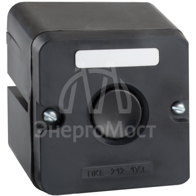 Пост кнопочный ПКЕ-212 1 У3 IP40 черн. кнопка КЭАЗ 150746