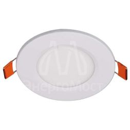 Светильник светодиодный ультратонкий встраив. PPL-R 3Вт 6500К IP40 WH d90мм круглый JazzWay 5008441A