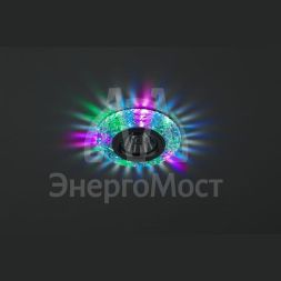Светильник DK LD4 SL/RGB декор cо светодиодной подсветкой (мультиколор) прозр. ЭРА Б0019207