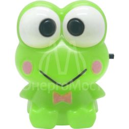 Ночник светодиодный NLA 02-FG Лягушонок 230В зел. с выкл. IN HOME 4690612028958
