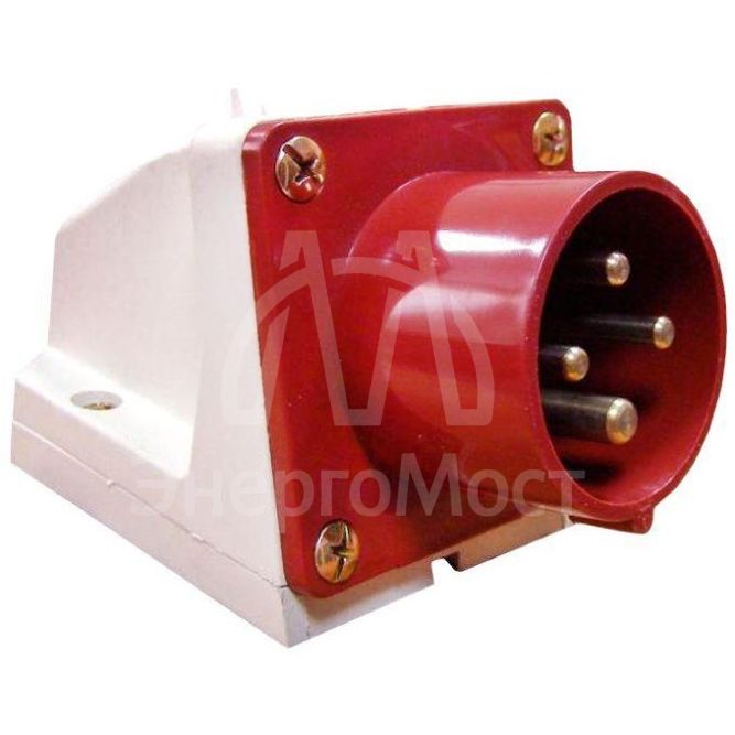 Вилка стационарная 524 32А 3P+PE 380В IP44 EKF ps-524-32-380