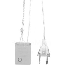 Гирлянда &amp;quot;Светодиодный Дождь&amp;quot; 3х2м свечение с динамикой прозр. провод 230В роз. Neon-Night 235-097