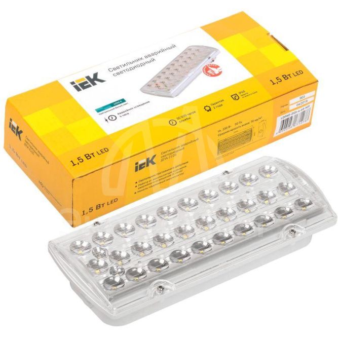 Светильник ДПА 2105 пост. 4ч IP65 аварийный IEK LDPA0-2101-4-65-K01