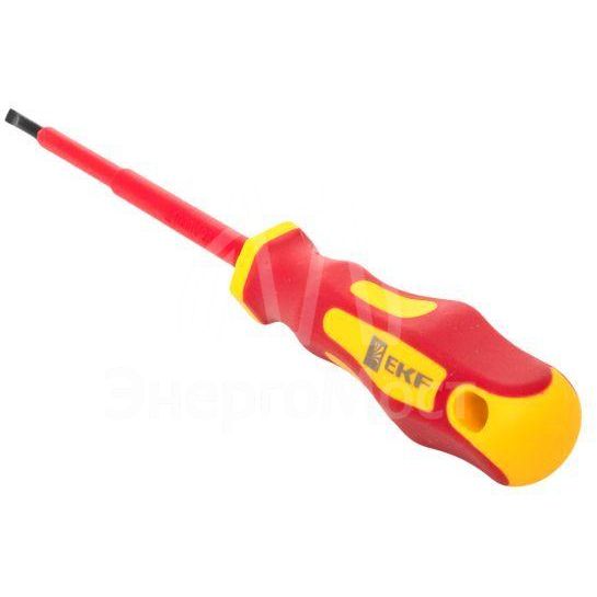 Отвертка SL4х100мм Master 1000В Basic EKF sl-4-100-mas-in