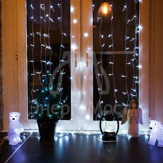 Фонарь декоративный &amp;quot;Снеговики&amp;quot; с эффектом снегопада и подсветкой бел. Neon-Night 501-061