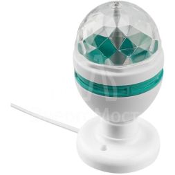 Лампа светодиодная &amp;quot;Диско&amp;quot; 6Вт шар E27 220В многоцв. с подставкой IP20 Neon-Night 601-251