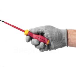 Отвертка диэлектрическая шлицевая SL4.0х100 K3 1000В ARMA2L 3 IEK A2L3-SC30-K3-SL-40-100