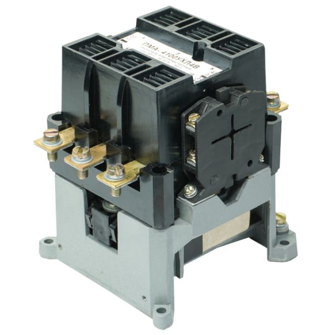 Пускатель электромагнитный ПМА-4100 УХЛ4 В 380В/50Гц 2з+2р 63А нереверсивный без реле IP00 Электротехник ET002281