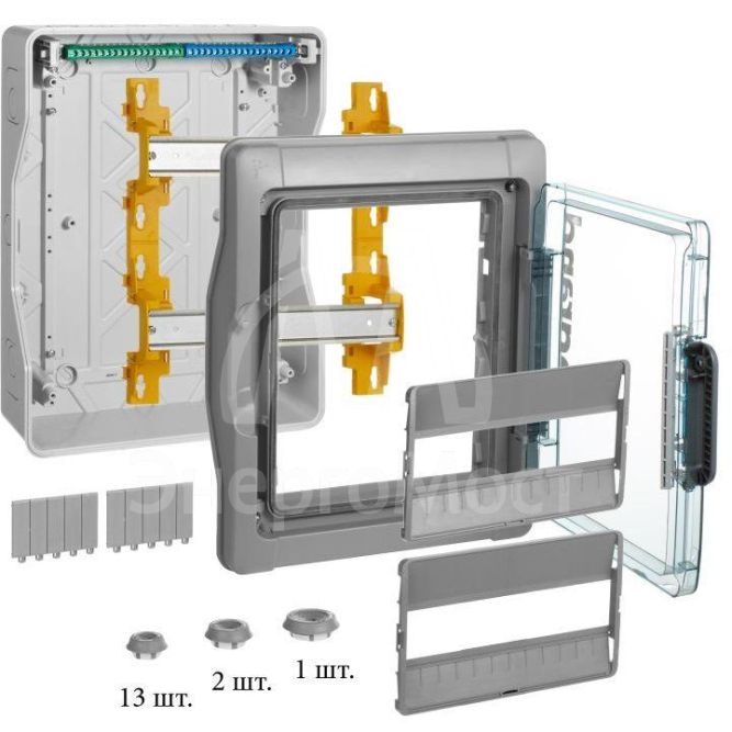 Бокс ОП Plexo3 IP65 24м(2х12) N+PE Leg 601982