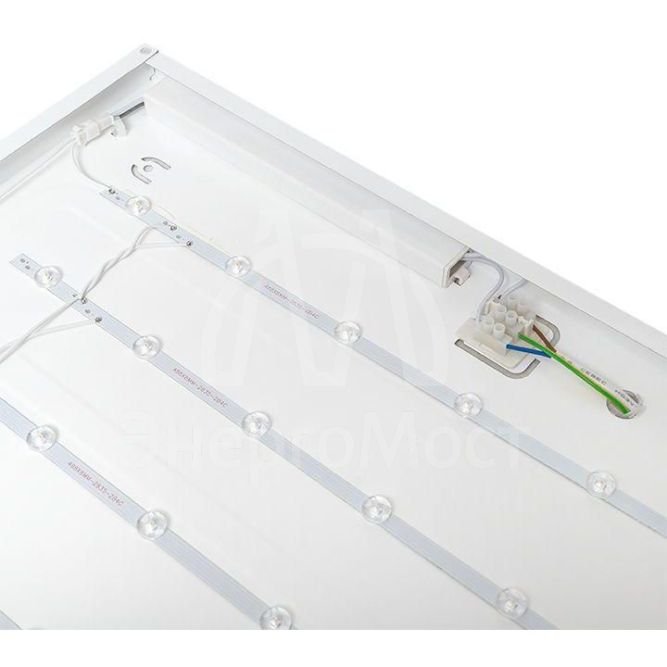 Светильник светодиодный ДУО-4109-L 40Вт 4000К 595х595 25мм ДВО опал с равномерной засветкой панель Basic EKF LPL-4109-L-40-4000