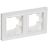 Рамка 2-м BRITE РУ-2-БрАБ-44 IP44 арктич. бел. IEK BR-M22-44-K91
