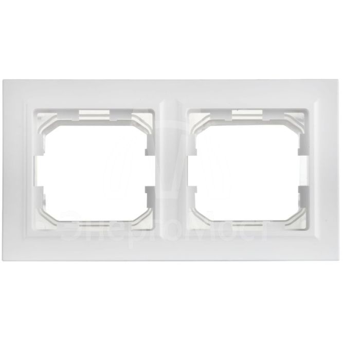 Рамка 2-м BRITE РУ-2-БрАБ-44 IP44 арктич. бел. IEK BR-M22-44-K91