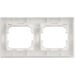 Рамка 2-м BRITE РУ-2-БрАБ-44 IP44 арктич. бел. IEK BR-M22-44-K91
