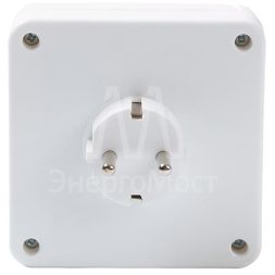 Разветвитель 4-м квадрат с заземл. 16А 3500Вт 250В бел. DОМТОК 2661
