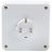 Разветвитель 4-м квадрат с заземл. 16А 3500Вт 250В бел. DОМТОК 2661