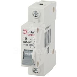 Выключатель автоматический модульный 1п C 40А 4.5кА ВА47-29 SIMPLE-mod-07 ЭРА Б0039224
