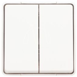 Переключатель Эксперт 11-1506-01 двойн. IP55 10АХ-250В ОУ бел. Эра Б0063295