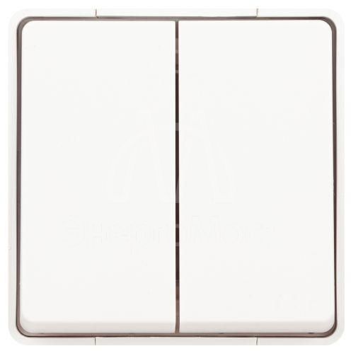 Переключатель Эксперт 11-1506-01 двойн. IP55 10АХ-250В ОУ бел. Эра Б0063295