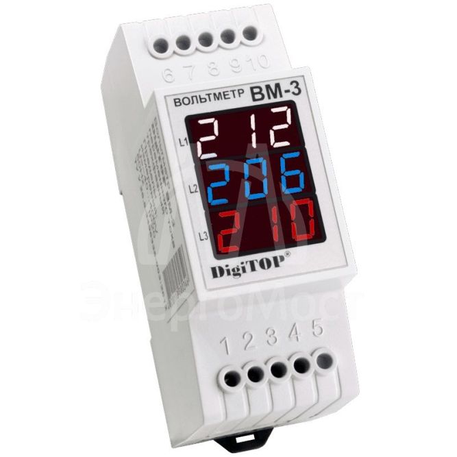 Вольтметр DigiTOP Вм-3 color 46-439