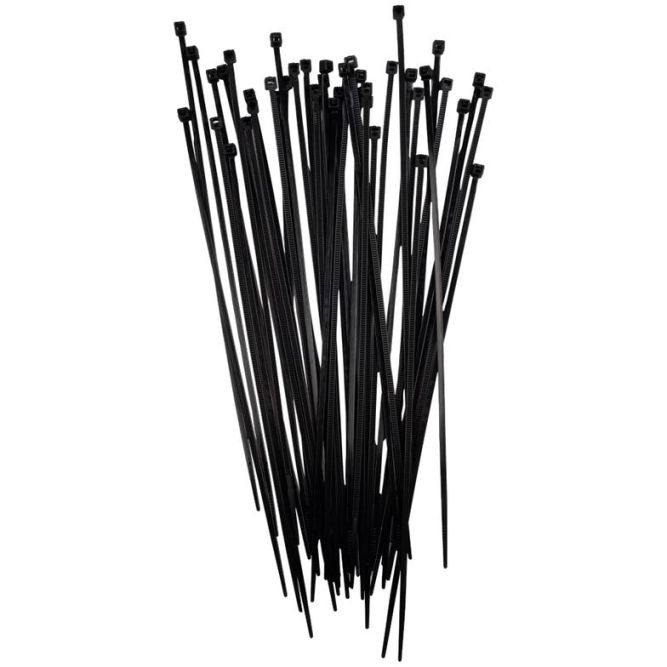Хомут кабельный PCT 2.5х200-100BL 2.5х200 PA6.6 черн.(уп.100шт) JazzWay 5054394