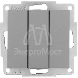 Механизм выключателя3-кл. СП VESNA платина LEZARD 742-3588-109