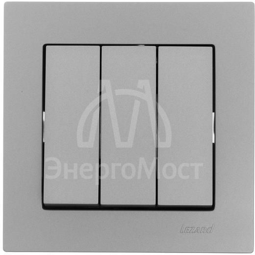 Механизм выключателя3-кл. СП VESNA платина LEZARD 742-3588-109