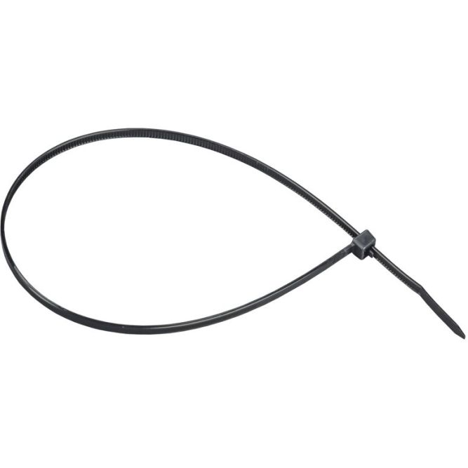 Хомут 4.8х370мм P6.6 съемный черн. (уп.100шт) IEK UHH13-D048-370-100-K02