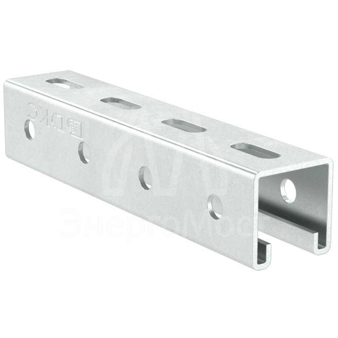 Профиль С-образный перфорир. 41х41 L1000 сталь 2.5мм LAS DKC BPM4110