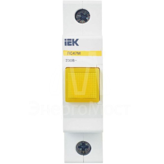 Лампа сигнальная ЛС-47М желт. IEK MLS20-230-K05