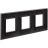 Рамка 3-м 6мод. Avanti &amp;quot;Черный матовый&amp;quot; DKC 4412906