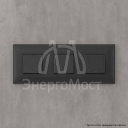 Рамка 3-м 6мод. Avanti &amp;quot;Черный матовый&amp;quot; DKC 4412906