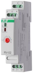 Реле времени RV-02 (задержка выкл. (1..120сек) 230В 16А 1перекл. IP20 монтаж на DIN-рейке) F&amp;F EA02.001.008