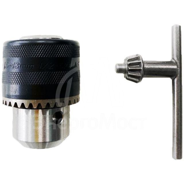 Патрон сверлильный с ключом для сверл 1.5-13.0мм 1/2-20UNF Kranz KR-92-0500