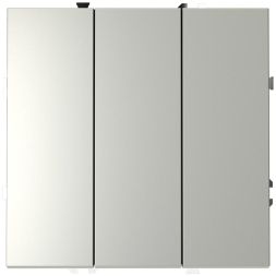 Выключатель 3-кл. СП S70 10А механизм сталь Voltum VLS030105