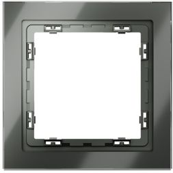 Рамка 1-м. S70 стеклян. титан Voltum VLS110106