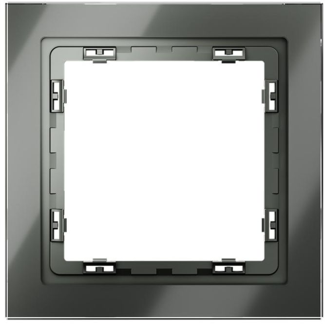 Рамка 1-м. S70 стеклян. титан Voltum VLS110106