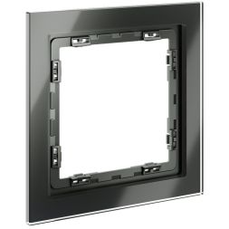 Рамка 1-м. S70 стеклян. титан Voltum VLS110106