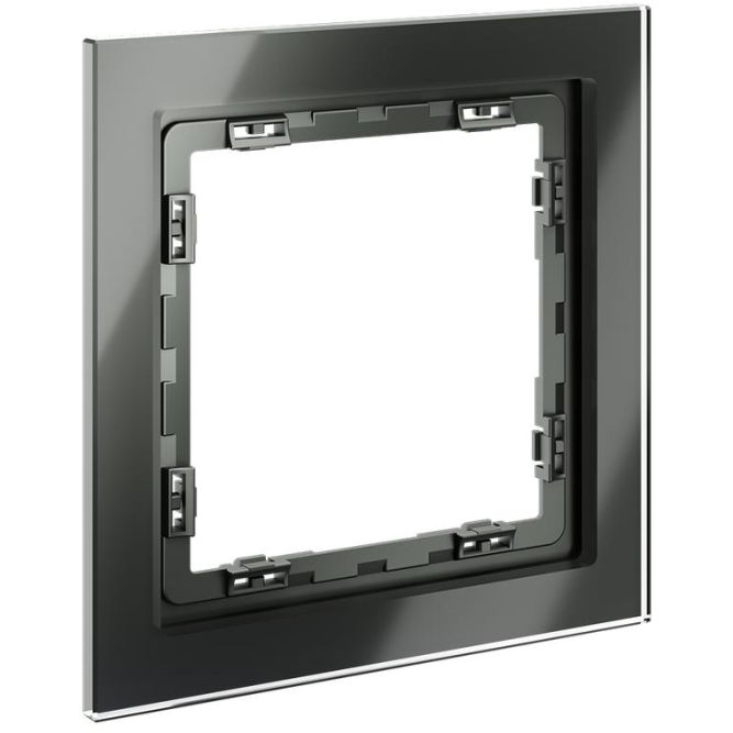 Рамка 1-м. S70 стеклян. титан Voltum VLS110106