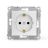 Розетка 1-м СП Pixel 16А IP20 с заземл. защ. шторки механизм бел. TOKOV ELECTRIC TKE-PX-R1ZSF-C01