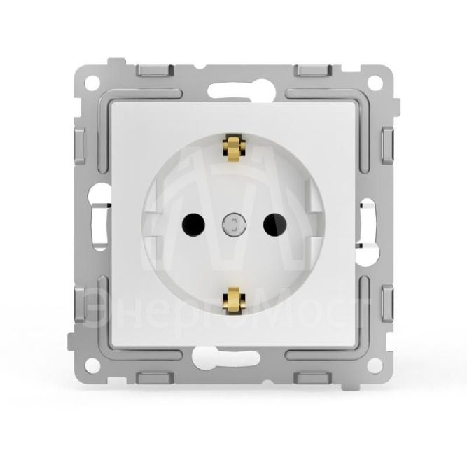 Розетка 1-м СП Pixel 16А IP20 с заземл. защ. шторки механизм бел. TOKOV ELECTRIC TKE-PX-R1ZSF-C01