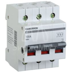 Выключатель нагрузки (мини-рубильник) 3п ВН-32 100А GENERICA IEK MNV15-3-100