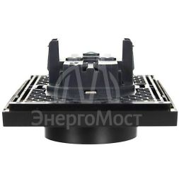 Розетка 2-м СП FORTE&amp;amp;PIANO FP123 16А с заземл. защ. шторки безвинт. крепл. черн. IEK FP-R24-16-1-K02